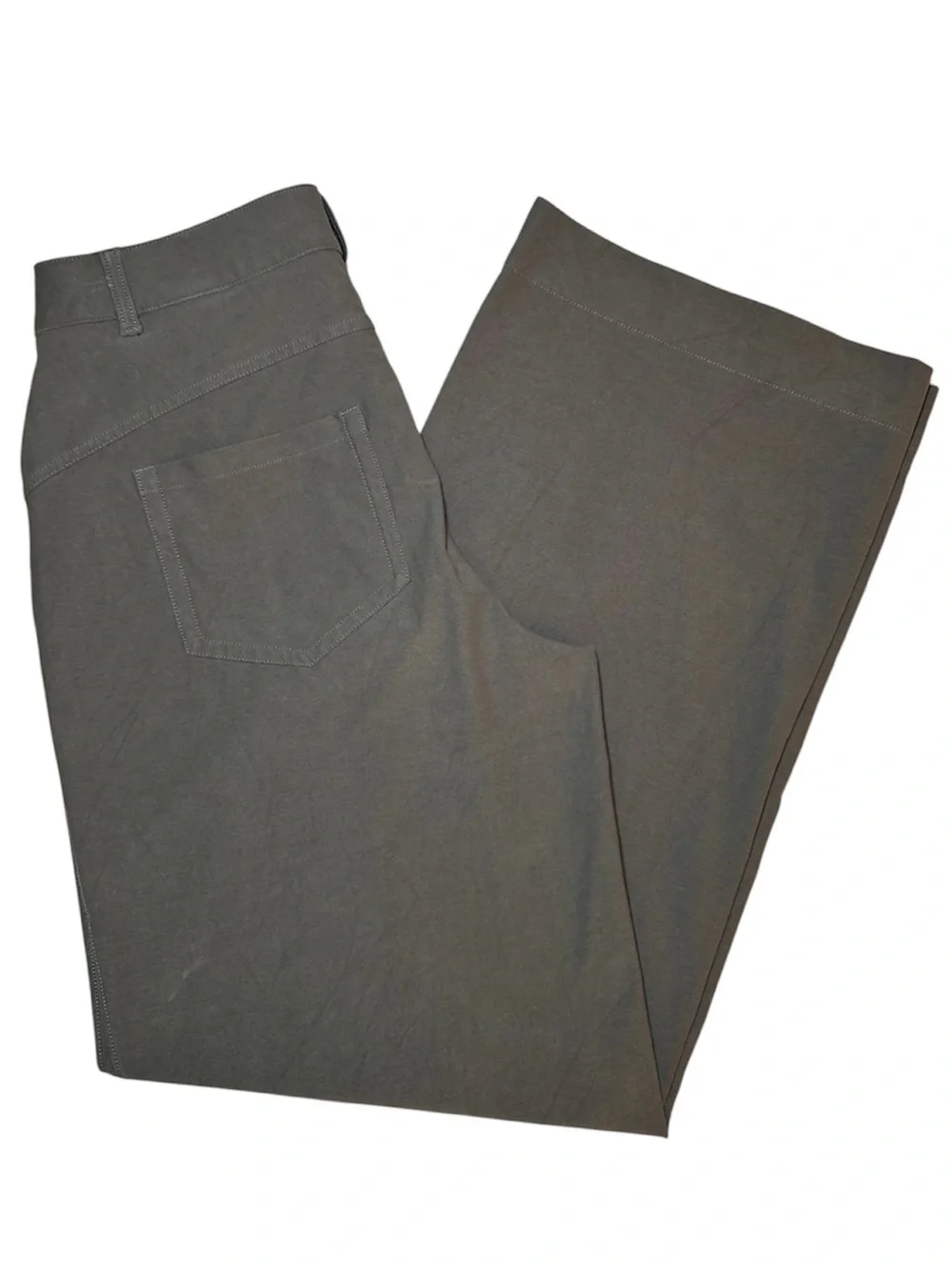 Lululemon City Sleek 5 Pocket Wide-Leg High-Rise Pant Olive/Green Size 30 LW5ENJ